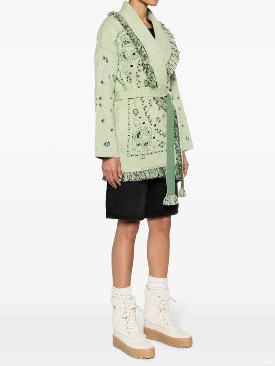 Cheap cashmere Women Icon cardigan bandana-jacquard Alanui 0708